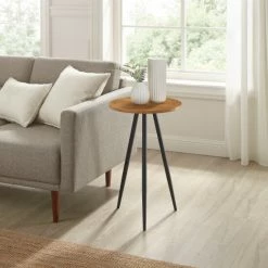 Alternative view of Cheap 🤩 Middlebrook Designs Contemporary Moisture-Resistant Side Table English Oak/black 😉