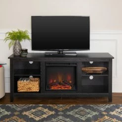 Best deal โญ Middlebrook Designs Middlebrook Roosevelt 58-inch Fireplace TV Console - Black ๐ฅ