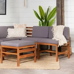 Flash Sale 🛒 Middlebrook Designs Middlebrook 7-Piece Acacia Frame Patio Modular Sectional Brown / Grey 😀 -Middlebrook Sales unnamed file 4210
