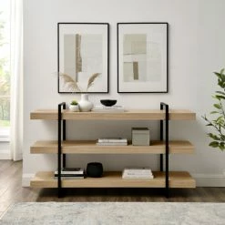 Outlet 👍 Middlebrook Designs Urban Floating Shelf Bookcase Grey Wash/black 👏