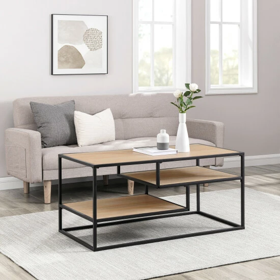 New โญ Middlebrook Designs Modern 2-Tier Coffee Table Coastal Oak ๐ 5 New โญ Middlebrook Designs Modern 2-Tier Coffee Table Coastal Oak ๐ - Image 3