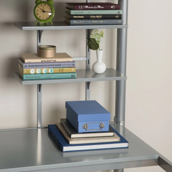 Coupon 🧨 Middlebrook Designs Middlebrook Abner Twin Metal Loft Bed With Desk - Silver ❤️ 7 Coupon 🧨 Middlebrook Designs Middlebrook Abner Twin Metal Loft Bed With Desk - Silver ❤️ - Image 5