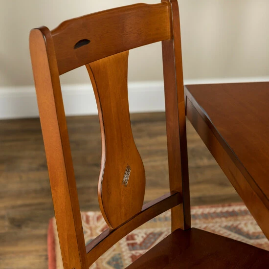 Outlet ๐คฉ Middlebrook Designs Middlebrook Rustic Dark Oak Splat Back Dining Side Chairs, Set Of 2 ๐ฅ 5 Outlet ๐คฉ Middlebrook Designs Middlebrook Rustic Dark Oak Splat Back Dining Side Chairs, Set Of 2 ๐ฅ - Image 3