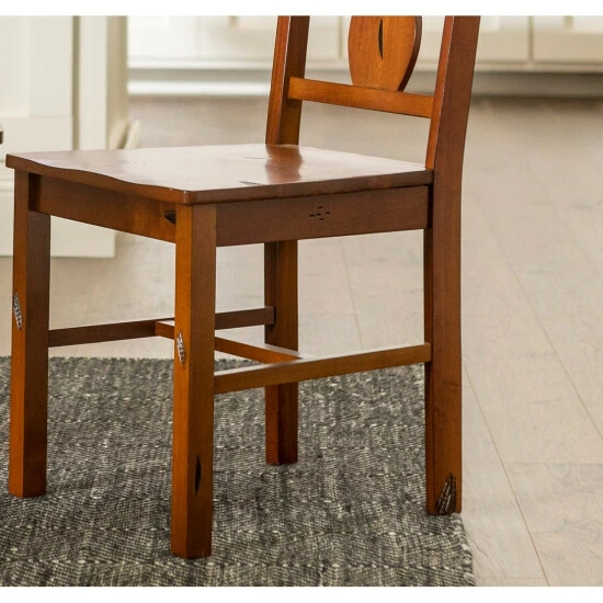 Outlet ๐คฉ Middlebrook Designs Middlebrook Rustic Dark Oak Splat Back Dining Side Chairs, Set Of 2 ๐ฅ 8 Outlet ๐คฉ Middlebrook Designs Middlebrook Rustic Dark Oak Splat Back Dining Side Chairs, Set Of 2 ๐ฅ - Image 6