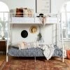 Best Sale ⭐ Middlebrook Designs Middlebrook Abner Metal Twin Over Full Size Bunk Bed - White 💯