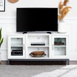 Best reviews of 🔔 Middlebrook Designs Middlebrook 52-inch TV Console With Metal Legs White 🔔