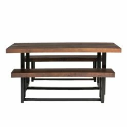 New 🎉 Middlebrook Designs Middlebrook Solid Wood 3-Piece Dining Set With 60-inch Benches Mahogany 🎁 -Middlebrook Sales unnamed file 4302