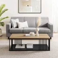 Discount 🌟 Middlebrook Designs Middlebrook Contemporary Slatted-Metal Rectangle Coffee Table 👏