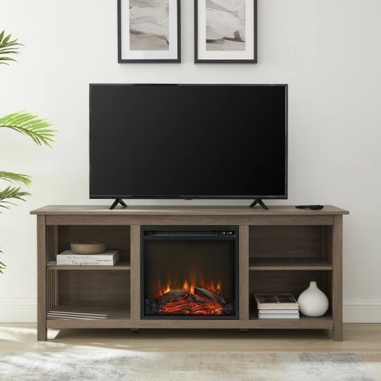 Coupon ๐ Middlebrook Designs Middlebrook Mission-Style Fireplace TV Stand Rustic Oak ๐คฉ 4 Coupon ๐ Middlebrook Designs Middlebrook Mission-Style Fireplace TV Stand Rustic Oak ๐คฉ - Image 2
