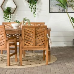 Wholesale 💯 Middlebrook Designs Middlebrook Elephant Point 5-Piece Acacia Chevron Dining Set Grey Wash 🥰 -Middlebrook Sales unnamed file 4404
