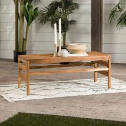 Best Pirce ⭐ Middlebrook Designs Middlebrook Outdoor Acacia Wood Coffee Table Dark Brown ✨ -Middlebrook Sales unnamed file 4426