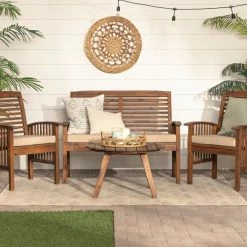 Best reviews of 🥰 Middlebrook Designs Middlebrook 4-Piece Acacia Wood Slat Back Outdoor Chat Set Dark Brown 💯 -Middlebrook Sales unnamed file 4443