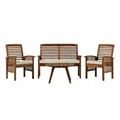 Best reviews of 🥰 Middlebrook Designs Middlebrook 4-Piece Acacia Wood Slat Back Outdoor Chat Set Dark Brown 💯 -Middlebrook Sales unnamed file 4446