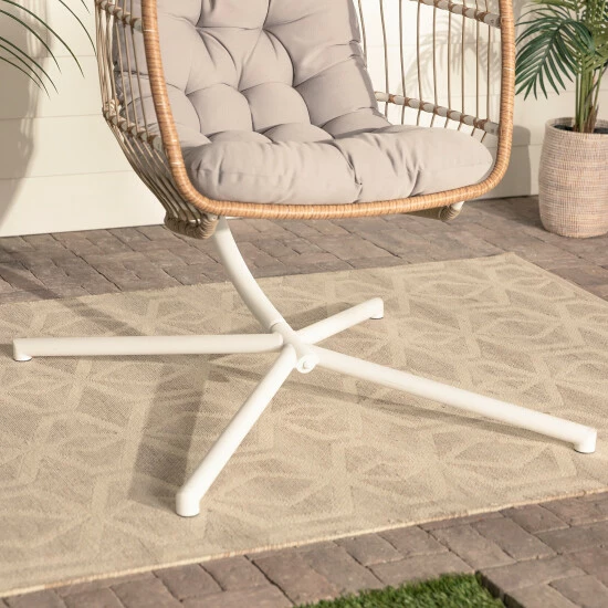 Wholesale โจ Middlebrook Designs Middlebrook Outdoor Swing Egg Chair & Stand Brown / Grey / White ๐ 7 Wholesale โจ Middlebrook Designs Middlebrook Outdoor Swing Egg Chair & Stand Brown / Grey / White ๐ - Image 5