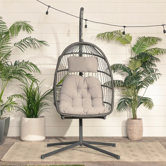 Wholesale โจ Middlebrook Designs Middlebrook Outdoor Swing Egg Chair & Stand Brown / Grey / White ๐ 10 Wholesale โจ Middlebrook Designs Middlebrook Outdoor Swing Egg Chair & Stand Brown / Grey / White ๐ - Image 8