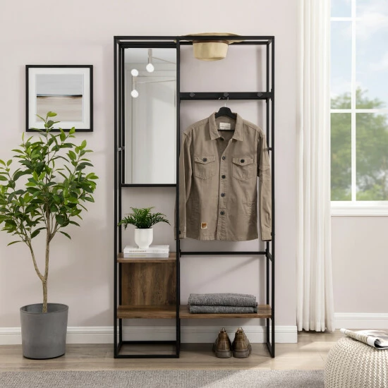 Wholesale ๐ Middlebrook Designs Urban Hall Tree With Hanging Storage Rustic Oak โญ 4 Wholesale ๐ Middlebrook Designs Urban Hall Tree With Hanging Storage Rustic Oak โญ - Image 2