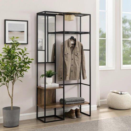 Wholesale ๐ Middlebrook Designs Urban Hall Tree With Hanging Storage Rustic Oak โญ 5 Wholesale ๐ Middlebrook Designs Urban Hall Tree With Hanging Storage Rustic Oak โญ - Image 3