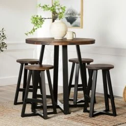 Best deal 💯 Middlebrook Designs Middlebrook Rustic Solid Wood 5-Piece Counter Dining Set Mahogany/black 🛒 -Middlebrook Sales unnamed file 4482