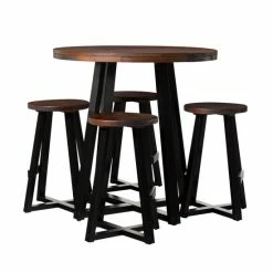 Best deal 💯 Middlebrook Designs Middlebrook Rustic Solid Wood 5-Piece Counter Dining Set Mahogany/black 🛒 -Middlebrook Sales unnamed file 4484