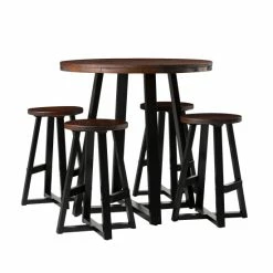 Best deal 💯 Middlebrook Designs Middlebrook Rustic Solid Wood 5-Piece Counter Dining Set Mahogany/black 🛒 -Middlebrook Sales unnamed file 4485