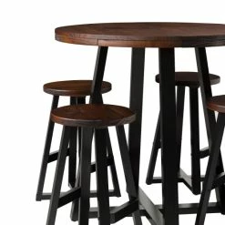 Best deal 💯 Middlebrook Designs Middlebrook Rustic Solid Wood 5-Piece Counter Dining Set Mahogany/black 🛒 -Middlebrook Sales unnamed file 4487