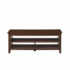 Promo 🔥 Middlebrook Designs Middlebrook Coastal Grooved-Side Coffee Table Dark Walnut 🔥 -Middlebrook Sales unnamed file 4523
