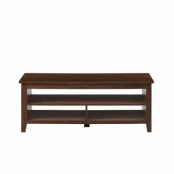 Promo 🔥 Middlebrook Designs Middlebrook Coastal Grooved-Side Coffee Table Dark Walnut 🔥 -Middlebrook Sales unnamed file 4525