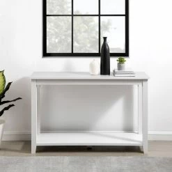 Alternative view of Wholesale 😍 Middlebrook Designs Middlebrook 48-inch Simple Farmhouse Entry Table White 🔔