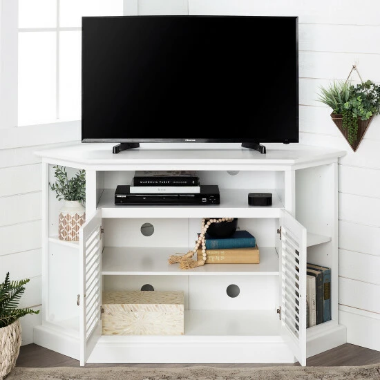 Coupon 🛒 Middlebrook Designs Middlebrook Cardinal 52-inch White Corner TV Stand Console ⭐ 4 Coupon 🛒 Middlebrook Designs Middlebrook Cardinal 52-inch White Corner TV Stand Console ⭐ - Image 2