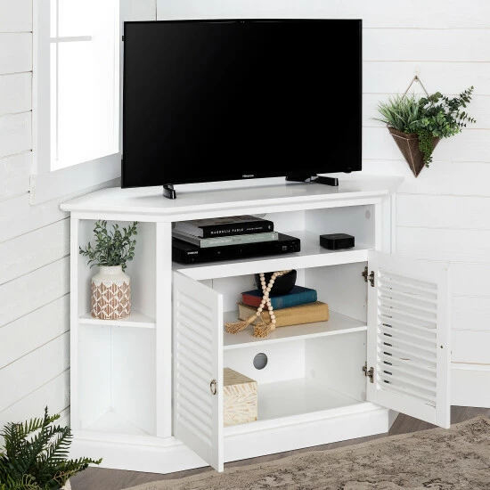 Coupon 🛒 Middlebrook Designs Middlebrook Cardinal 52-inch White Corner TV Stand Console ⭐ 6 Coupon 🛒 Middlebrook Designs Middlebrook Cardinal 52-inch White Corner TV Stand Console ⭐ - Image 4