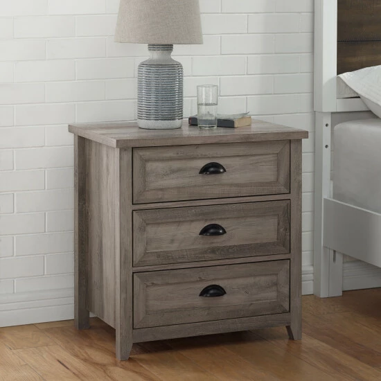 Hot Sale ๐ Middlebrook Designs 3 Drawer Farmhouse Nightstand Grey Wash โจ 5 Hot Sale ๐ Middlebrook Designs 3 Drawer Farmhouse Nightstand Grey Wash โจ - Image 3
