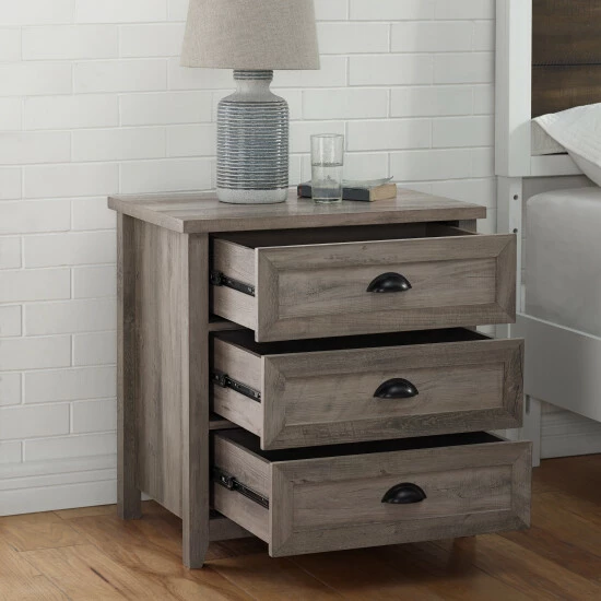 Hot Sale ๐ Middlebrook Designs 3 Drawer Farmhouse Nightstand Grey Wash โจ 6 Hot Sale ๐ Middlebrook Designs 3 Drawer Farmhouse Nightstand Grey Wash โจ - Image 4