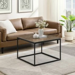 Alternative view of Brand new ✔️ Middlebrook Designs Middlebrook Modern Decorative-Top Square Coffee Table ⌛