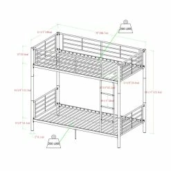 Top 10 👍 Middlebrook Designs Middlebrook Abner White Metal Twin Over Twin Bunk Bed 🥰 -Middlebrook Sales unnamed file 4625