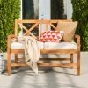 Brand new 🌟 Middlebrook Designs Middlebrook Surfside Acacia Wood X-Back Outdoor Love Seat 💯 -Middlebrook Sales unnamed file 4626