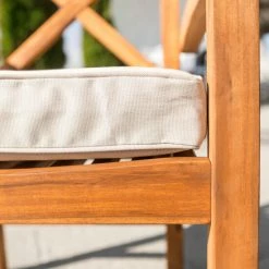 Brand new 🌟 Middlebrook Designs Middlebrook Surfside Acacia Wood X-Back Outdoor Love Seat 💯 -Middlebrook Sales unnamed file 4629