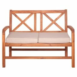 Brand new 🌟 Middlebrook Designs Middlebrook Surfside Acacia Wood X-Back Outdoor Love Seat 💯 -Middlebrook Sales unnamed file 4632