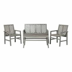 Best Pirce 🔥 Middlebrook Designs Middlebrook Elephant Point 4-Piece Acacia Wood Chevron Chat Set Dark Brown 🧨 -Middlebrook Sales unnamed file 4648