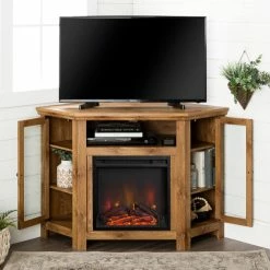 Best Sale 👏 Middlebrook Designs Middlebrook 48-inch Corner Fireplace TV Stand Console - Barnwood 🔥 -Middlebrook Sales unnamed file 4698