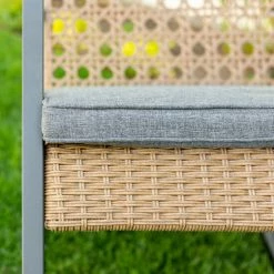 Promo 🎁 Middlebrook Designs Middlebrook Point Lay Rocking Chair Brown Rattan / Grey Cushion 🔥 -Middlebrook Sales unnamed file 4716