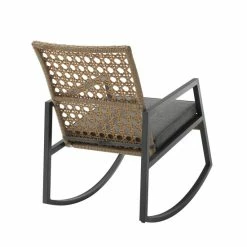 Promo 🎁 Middlebrook Designs Middlebrook Point Lay Rocking Chair Brown Rattan / Grey Cushion 🔥 -Middlebrook Sales unnamed file 4719