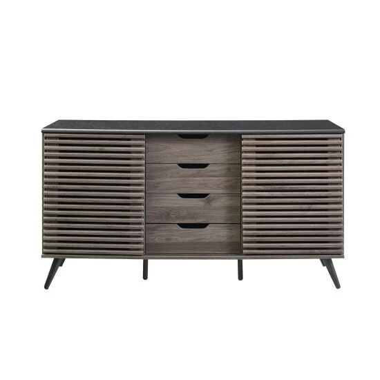 Coupon ๐ Middlebrook Designs Sliding Slat Door Sideboard Dark Walnut / Ebony ๐ 7 Coupon ๐ Middlebrook Designs Sliding Slat Door Sideboard Dark Walnut / Ebony ๐ - Image 5