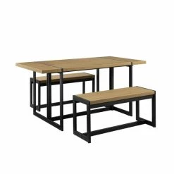 Buy ⌛ Middlebrook Designs Urban 3-Piece Metal And Wood Dining Set Coastal Oak/black ✨ -Middlebrook Sales unnamed file 4776