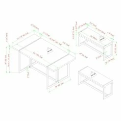 Buy ⌛ Middlebrook Designs Urban 3-Piece Metal And Wood Dining Set Coastal Oak/black ✨ -Middlebrook Sales unnamed file 4780