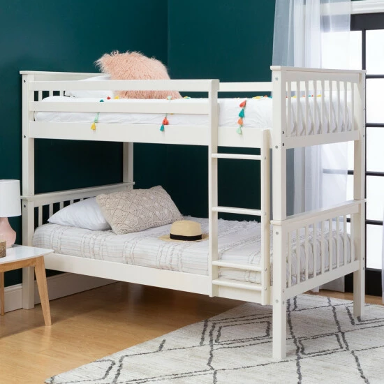 Outlet 🤩 Middlebrook Designs Middlebrook Como Solid Wood Mission Twin Convertible Bunk Bed Grey ❤️ 4 Outlet 🤩 Middlebrook Designs Middlebrook Como Solid Wood Mission Twin Convertible Bunk Bed Grey ❤️ - Image 2