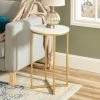 Cheapest 🧨 Middlebrook Designs Middlebrook Helbling Round Side Table Gold / Glass ✨ -Middlebrook Sales unnamed file 48