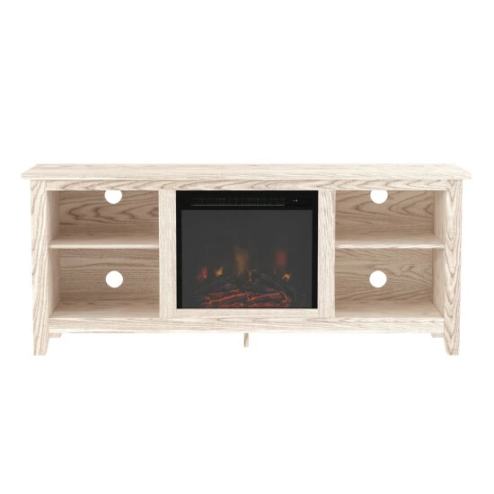 Best Pirce ⭐ Middlebrook Designs Middlebrook Roosevelt 58-inch Fireplace TV Console - White Wash ❤️ 7 Best Pirce ⭐ Middlebrook Designs Middlebrook Roosevelt 58-inch Fireplace TV Console - White Wash ❤️ - Image 5