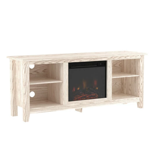 Best Pirce ⭐ Middlebrook Designs Middlebrook Roosevelt 58-inch Fireplace TV Console - White Wash ❤️ 8 Best Pirce ⭐ Middlebrook Designs Middlebrook Roosevelt 58-inch Fireplace TV Console - White Wash ❤️ - Image 6