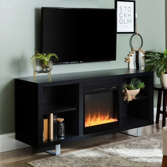 Discount ✨ Middlebrook Designs Middlebrook 58-inch Modern Fireplace TV Stand Console Black ✨ 5 Discount ✨ Middlebrook Designs Middlebrook 58-inch Modern Fireplace TV Stand Console Black ✨ - Image 3