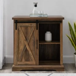 Top 10 ⌛ Middlebrook Designs Middlebrook Wind Gap 32-inch Sliding Barn Door Cabinet White / Rustic Oak ✨